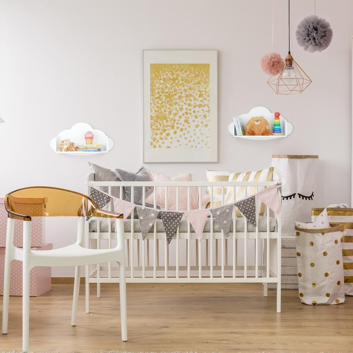 Immagine prodotto Relaxdays Mensola da Parete a Nuvola, MDF (60 x 21 x 31,5 cm)