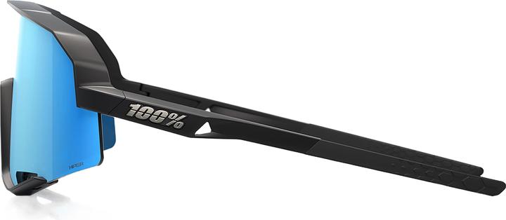 Produktbild 100% Slendale - Matte Black - HiPER Blue Multilayer Mirror L (Matte Black, HiPer blue multilayer mirror)