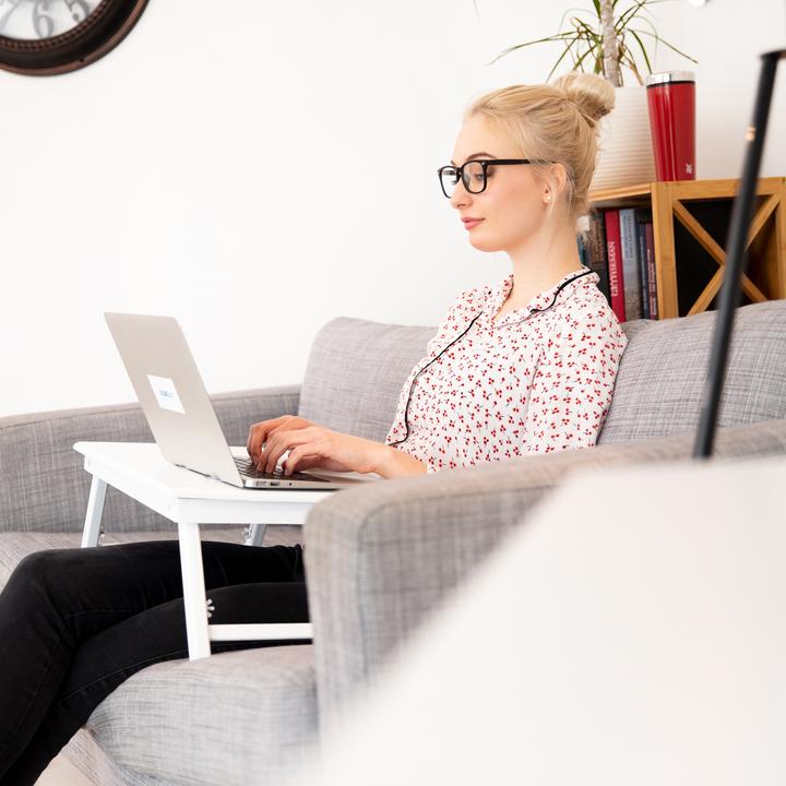 Actual product image Relaxdays Height-Adjustable Laptop Table