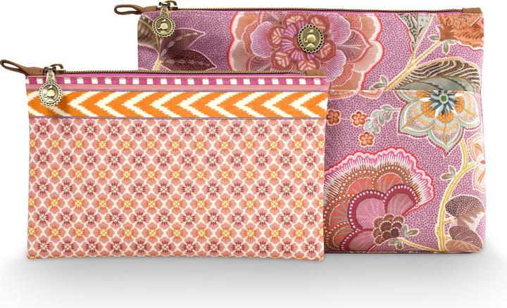 PIP Studio Caryn Kosmetiktasche Kombi Matata lila 26x7.5x18cm/22x1x13cm