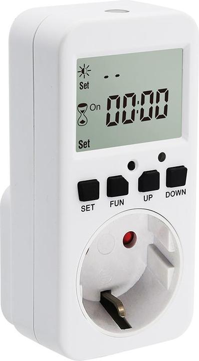 Actual product image Offgridtec Timer with twilight switch for 230V 50Hz max. 16A Schuko socket outlet