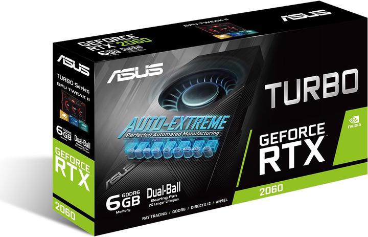 Image du produit ASUS GeForce TURBO RTX 2060 6G (6 Go)