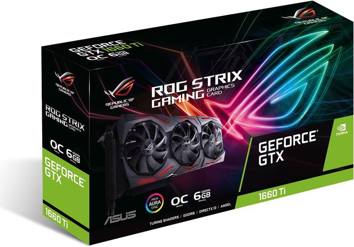 Produktbild ASUS GeForce ROG STRIX GTX 1660TI O6G GAMING (6 GB)