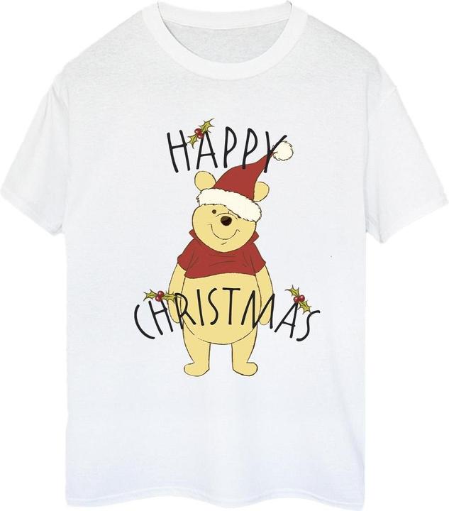 Immagine prodotto Disney Winnie The Pooh Happy Christmas Holly Maglietta Ampia Donna (5XL)
