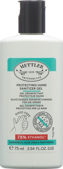 Produktbild Mettler1929 Schützendes Desinfektionsgel für die Hände (75 ml)