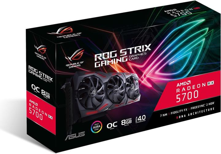 Actual product image ASUS Radeon ROG STRIX RX 5700 O8G GAMING (8 GB)
