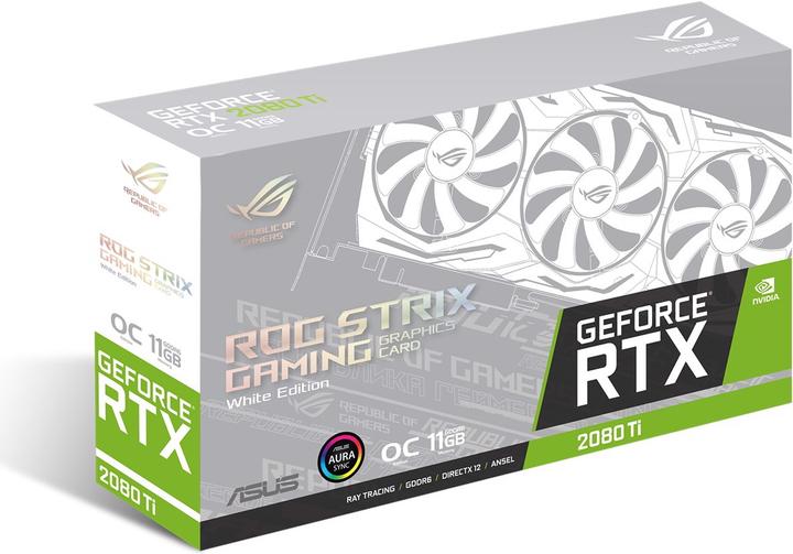 Produktbild ASUS GeForce RTX 2080 Ti ROG Strix O11G White Gaming (11 GB)