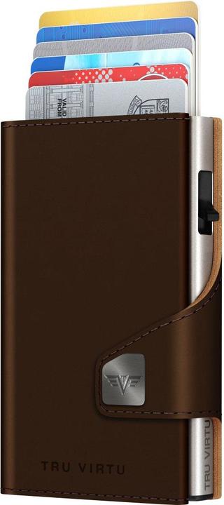 Produktbild Tru Virtu Wallet Click & Slide Vegan Bio Apple Brown/Silver