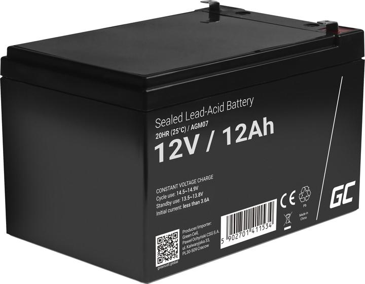 Actual product image GreenCell AGM07 (12 V, 12 Ah)