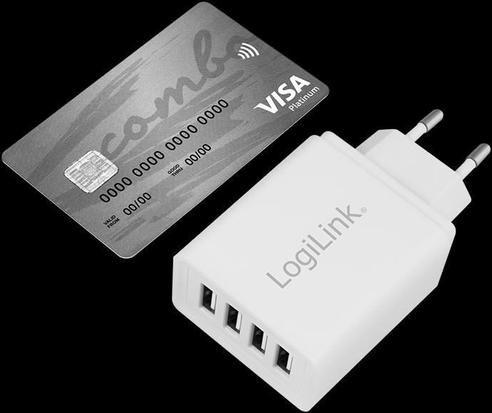 Produktbild LogiLink USB Steckdosenadapter (24 W)
