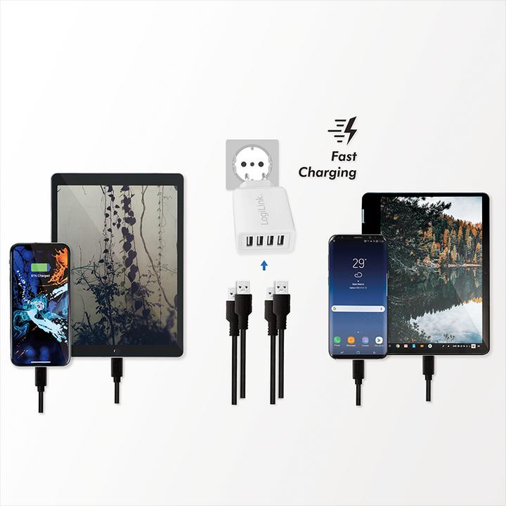 Produktbild LogiLink USB Steckdosenadapter (24 W)
