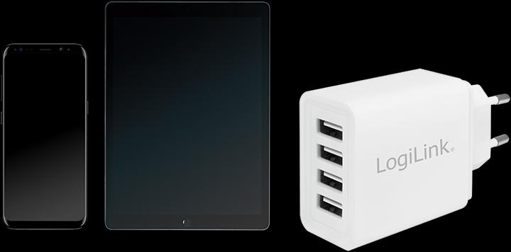 Produktbild LogiLink USB Steckdosenadapter (24 W)