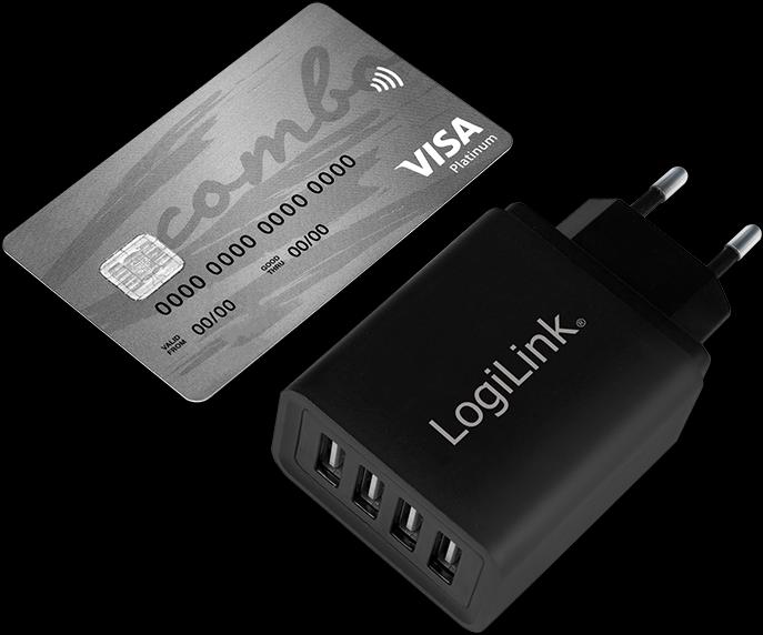 Produktbild LogiLink USB Steckdosenadapter (24 W)