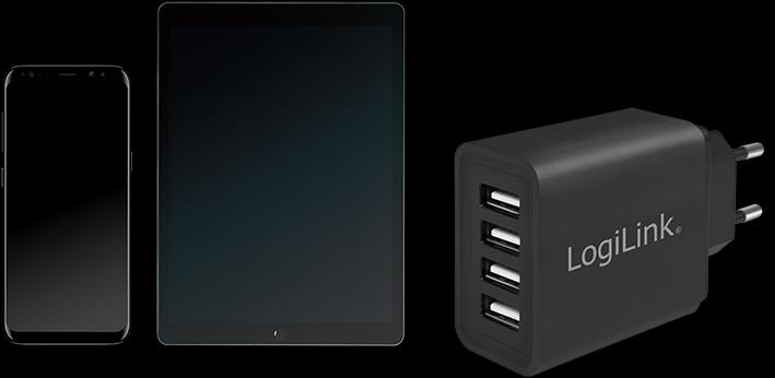 Produktbild LogiLink USB Steckdosenadapter (24 W)