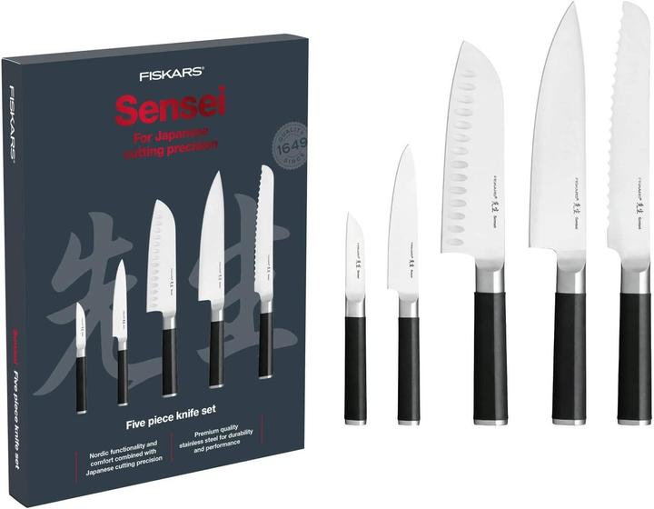 Image du produit Fiskars 5-teiliges Messerset Sensei (19.10 cm)