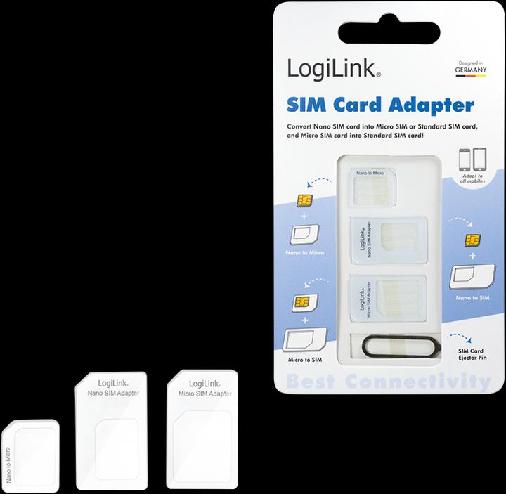 Actual product image LogiLink SIM card adapter set
