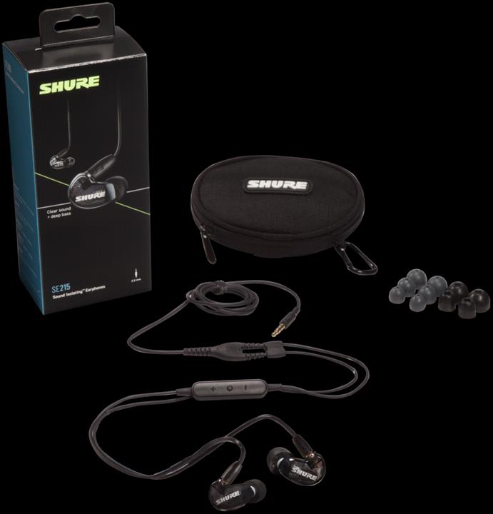 Image du produit Shure SE215-K+UNI-EFS (Filaire)