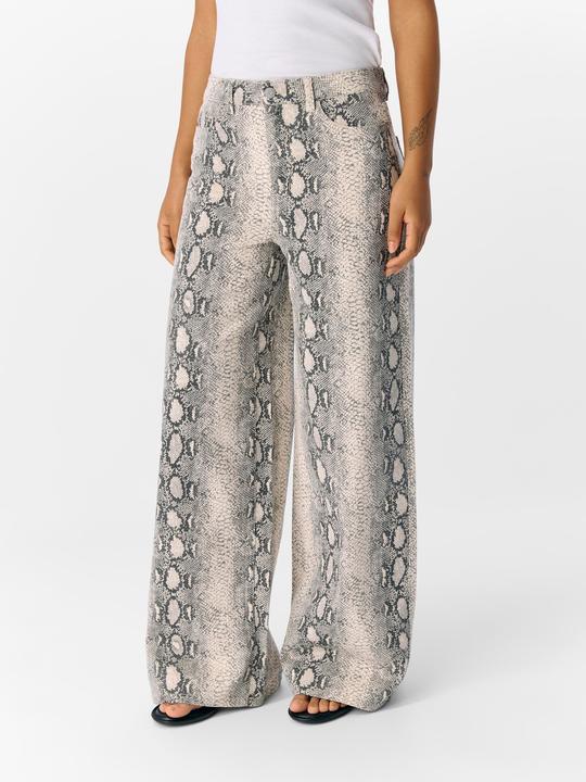 Image du produit Object Print Jeans mit weitem Bein (XS)