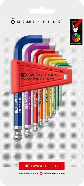 Image du produit PB Swiss Tools Clés mâles coudées Rainbow