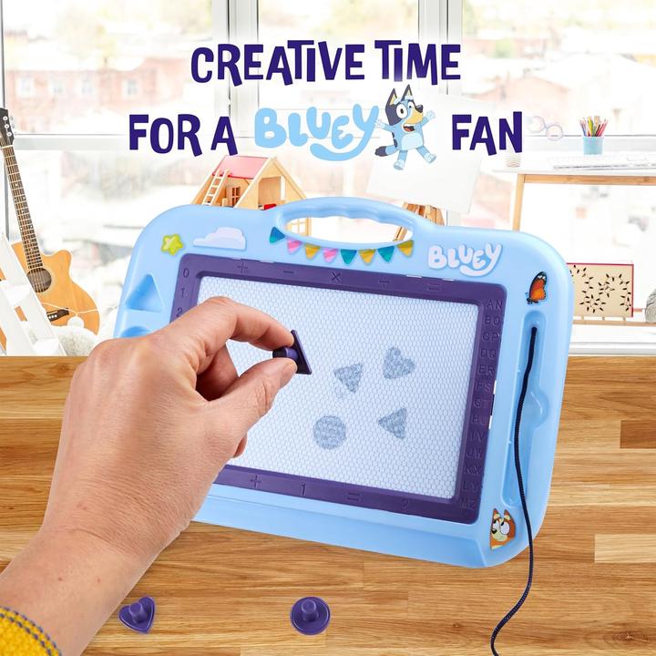 Actual product image Bluey Magnetic board with stamps and pen