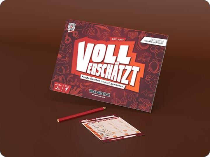 Produktbild Denkriesen VOLL VERSCHÄTZT A4-Block - Knapp daneben ist auch gewonnen. - Rotilicht Edition (Deutsch)