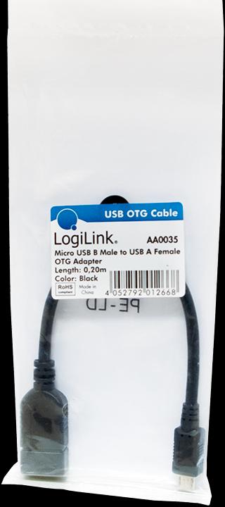 Actual product image LogiLink Usb-Otg (0.20 m, USB 2.0)
