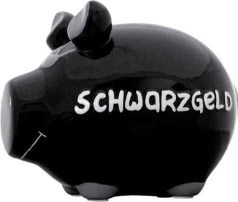 Immagine prodotto KCG Piggy Bank - Black Money (12,5 x 9,5 x 10 cm)