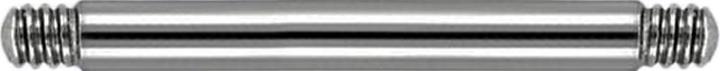 Star Piercing Micro Barbell-Stab silber (ohne Messing, Titan G23)