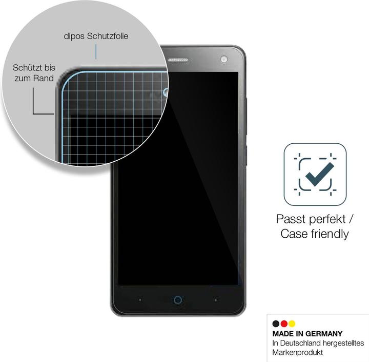 Actual product image Dipos Screen Protector Anti-Shock (1 Piece, ZTE Blade L3)