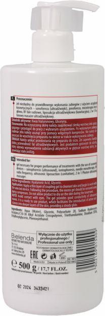 Produktbild Bielenda Professional - Contact-Gel For Ultrasound Treatments Contact-Gel For Treatments With