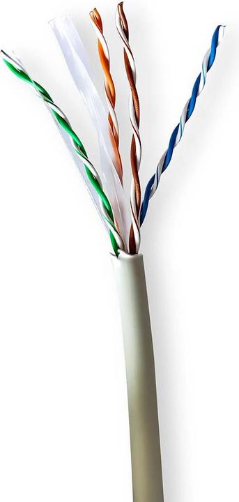 Actual product image Nedis Network Cable Rolls | CAT6 | Stranded Cable | U/UTP | Pure Copper | 100.0 m | Indoor (U/UTP, CAT6, 100 m)