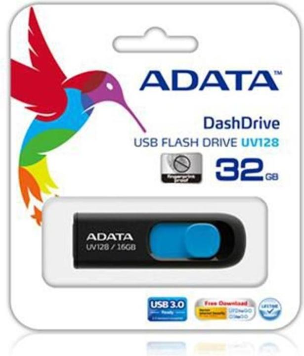 Actual product image Adata Dash Drive UV128 (128 GB, USB-A, USB 3.1)