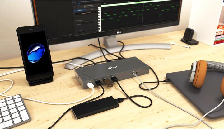 Image du produit i-tec Dock double 4K USB 3.0 / USB-C (USB-C, 6 Ports)