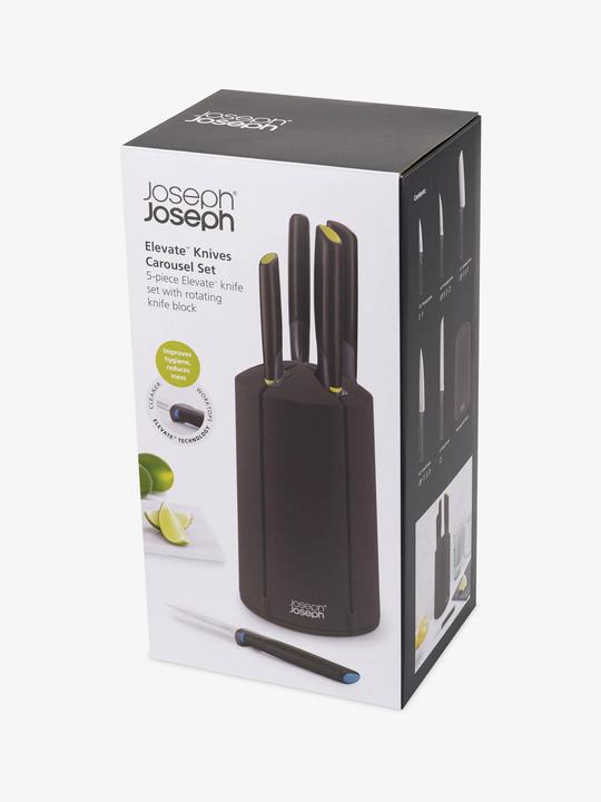 Actual product image Joseph Joseph Knife block 5-pcs. ELEVATE KARUSSELL Black