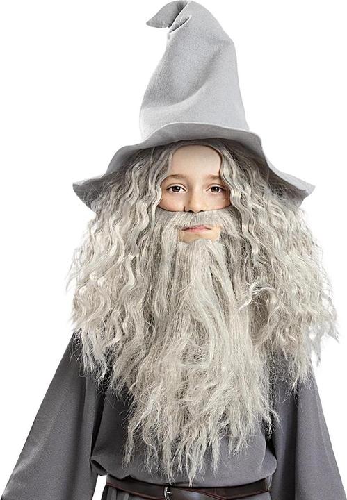 Produktbild Metamorph Der Herr der Ringe – Gandalf Perücke mit Bart für Kinder