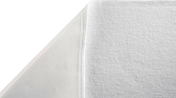 Produktbild Suprima Stecklaken Frottee 90x150cm weiss mit PU-Beschichtung (1 x)