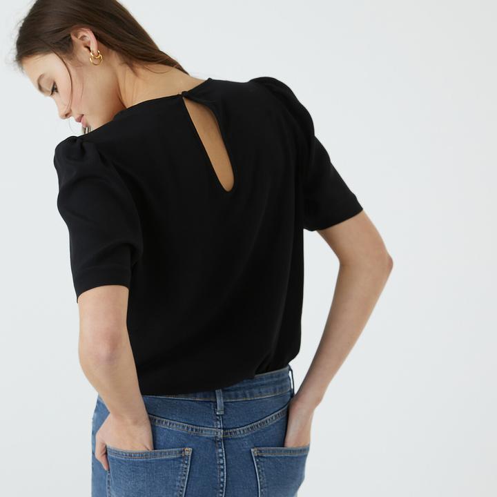 Image du produit La Redoute Collections Blouse à encolure ronde (36)