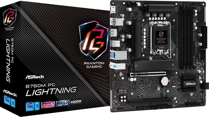 Produktbild AsRock B760M PG Lightning (LGA 1700, Intel B760, mATX)
