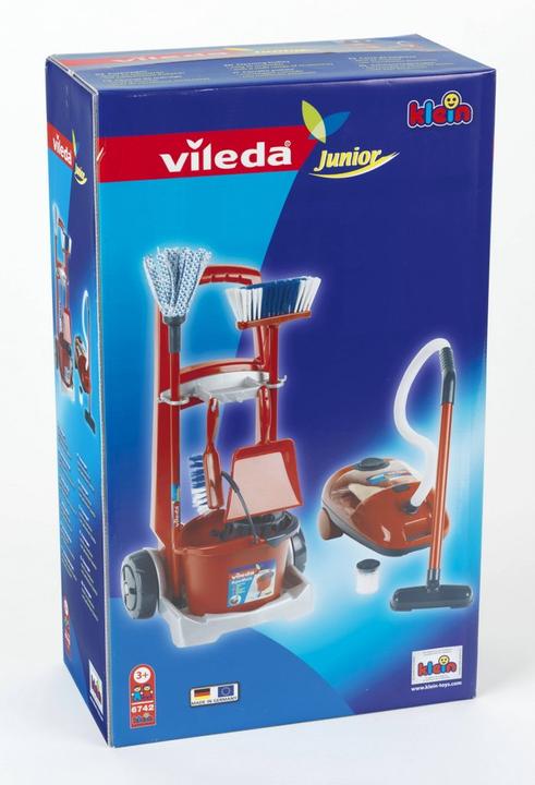 Image du produit Theo Klein Chariot à balais Vileda + aspirateur