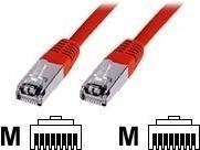 Actual product image Digitus CAT 5e SF-UTP patch cable PVC AWG 26/7 length 5 m color red (SF/UTP, CAT5e, 5 m)