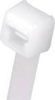 Actual product image Panduit Cable Tie, 8.0 "L (203mm), Intermediate, Nylon, Natural, 100pc, Nylon, 20.3 cm (Plastic cable ties, 203 mm, 100 pcs.)