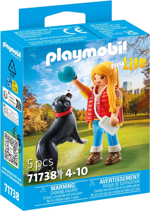 Produktbild Playmobil 71738 Frau mit Sennenhund (71738, Playmobil My Life)
