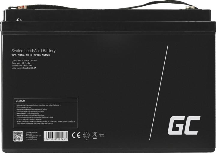 Produktbild GreenCell Akumulator AGM 12V 90Ah - 90.000 mAh (12 V, 90 Ah)