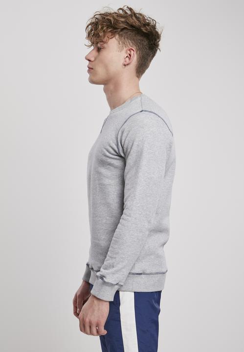 Actual product image Urban Classics Organic Contrast Flatlock Stitched Crew (XL)