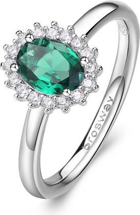 Actual product image Brosway Elegant silver ring Fancy Life Green FLG71 - Circuit: 52 mm (52, 925 Silver)