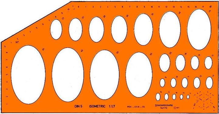 Produktbild Ellipsenschablone Isometric