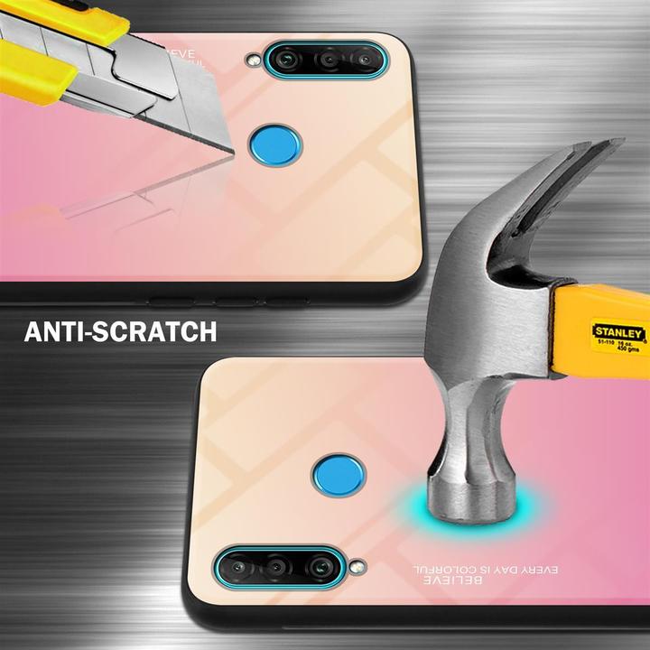 Produktbild Cadorabo TPU 2 Farben Glas Cover (Huawei P30 Lite)