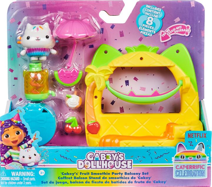Actual product image Gabby's Dollhouse - Kuchi's Juice Bar Balcony Playset