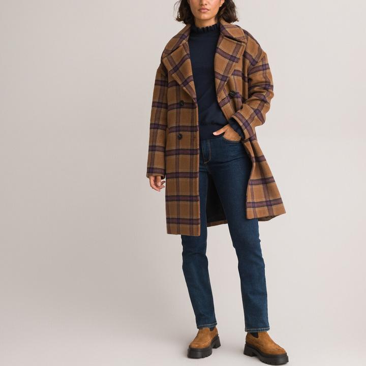Image du produit La Redoute Collections Pull à col montant ruché et manches longues (XXL)
