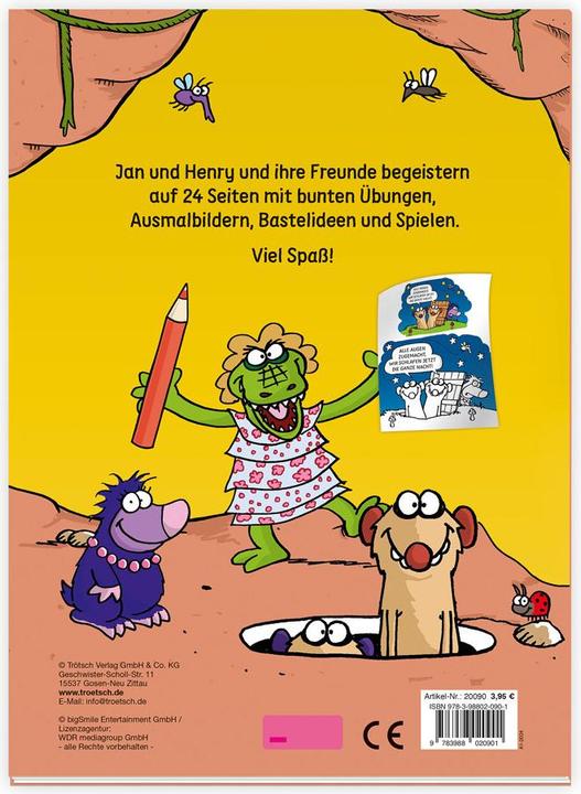 Produktbild Jan und Henry Spiel- und Malbuc